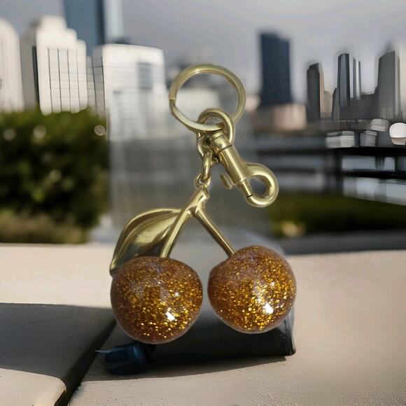 Beautiful Cherries Keychain For Your Purses - Picture 1 of 2